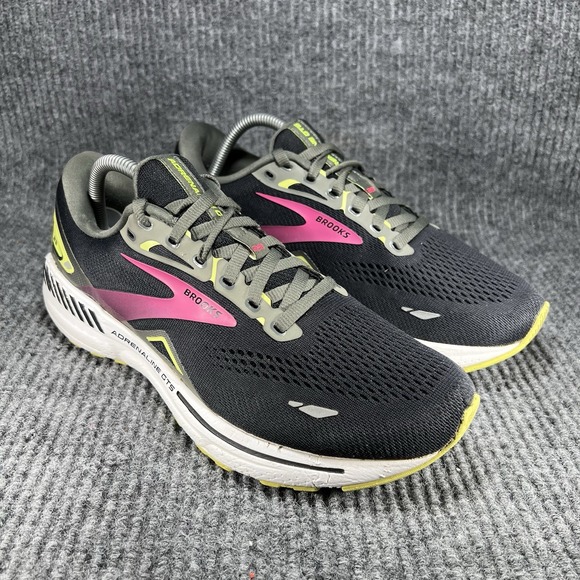 Brooks Adrenaline GTS 23 Women's Size 9.5 Neon Coral Black Shoes‎ 1203811D037 - Picture 2 of 13